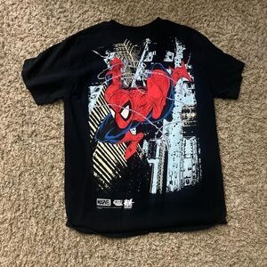 HUF Men's Black and Navy T-shirt